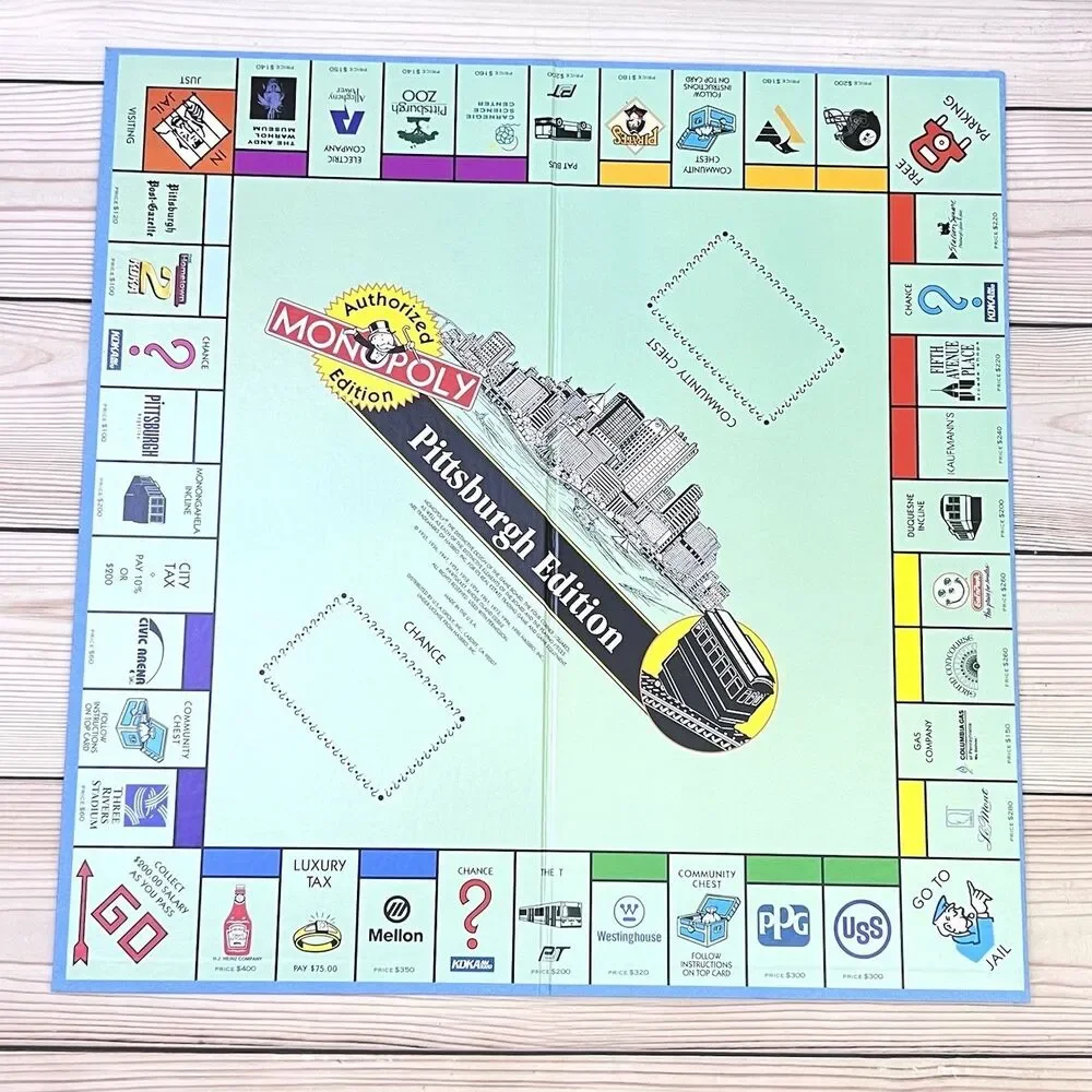 VTG Monopoly Pittsburgh PA Edition Board Game 1996 USAopoly by Hasbro New/Opened